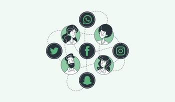 Menschen und soziale Medien sind miteinander verbunden